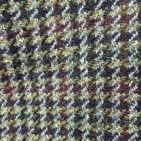 J. Crew Houndstooth Asymmetrical Zipper Wool Pencil Skirt Size 00 Blue - Picture 9 of 11